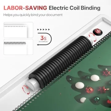 Epoium Spiral Coil Binding Machine with Electric Inserter