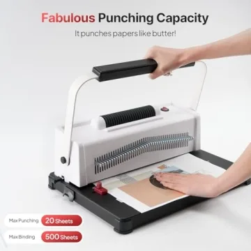 Epoium Spiral Coil Binding Machine with Electric Inserter