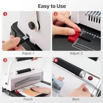 Epoium Spiral Coil Binding Machine with Electric Inserter