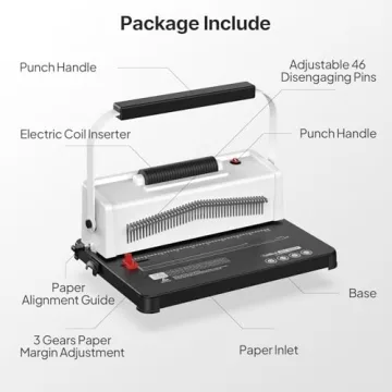 Epoium Spiral Coil Binding Machine with Electric Inserter