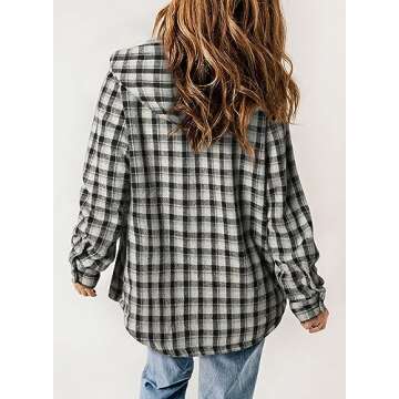 Dokotoo Women's Winter Plaid Jacket - Stylish & Warm