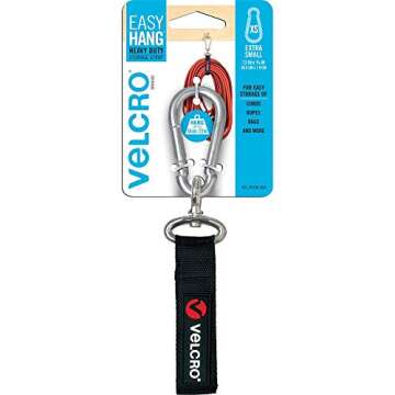 VELCRO Easy Hang Strap with Carabiner - Durable Storage Solution