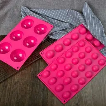 Webake Silicone Round Sphere Baking Molds Set