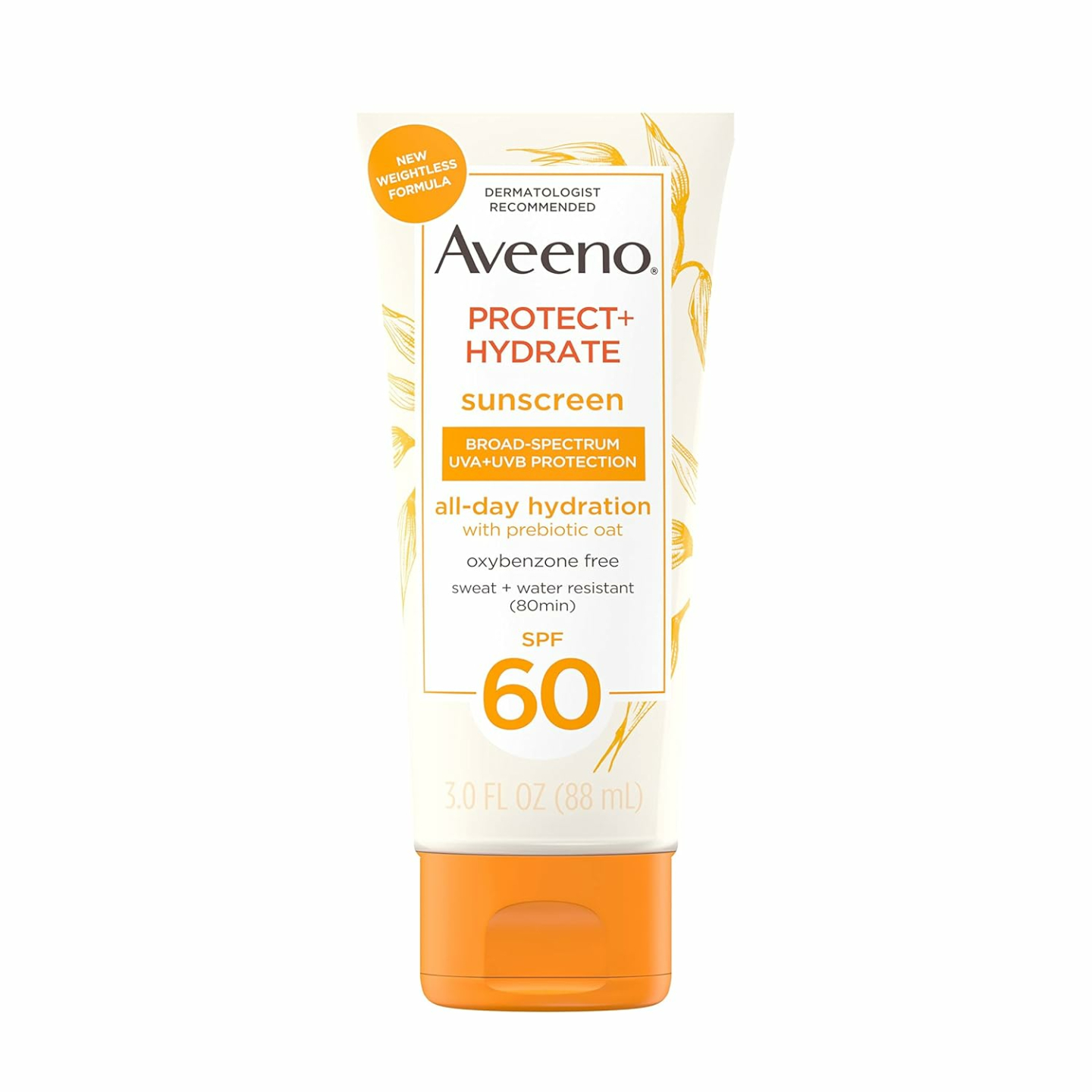 Aveeno SPF 60 Sunscreen Lotion, Weightless & Hydrating