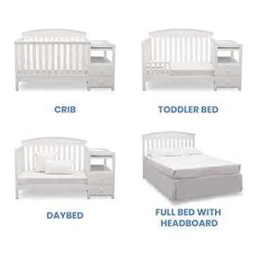 Safe & Elegant Delta Children Abby Crib and Changer