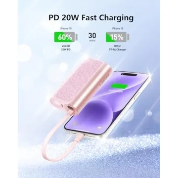 VEGER Sparkling Portable Charger 10000mAh Fast Charging