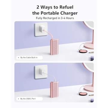 VEGER Sparkling Portable Charger 10000mAh Fast Charging