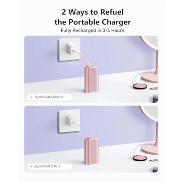 VEGER Sparkling Portable Charger 10000mAh Fast Charging