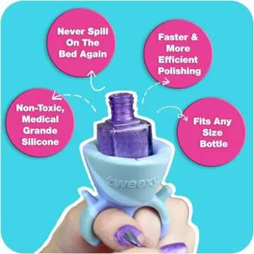 Tweexy Wearable Nail Polish Holder - Ideal for Teen Girls