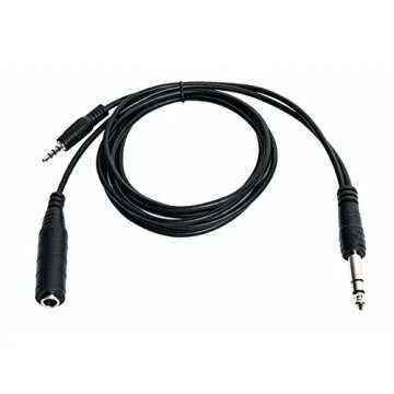 Nflightcam Smartphone Aircraft Audio Cable for ATC and Headset Recording