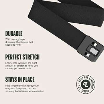 Groove Life Groove Belt Bronze/Black for Comfortable Everyday Wear