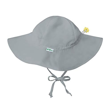 i play. Baby Brim Sun Protection Hat, Gray, 9-18 Months