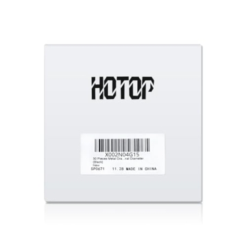 Hotop Metal Drapery Curtain Rings and Hooks - 30 pcs Set