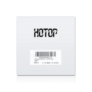 Hotop Metal Drapery Curtain Rings and Hooks - 30 pcs Set