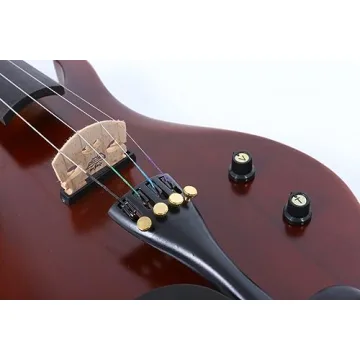 Solid Wood Electric Violin Ebony Fittings Complete Set