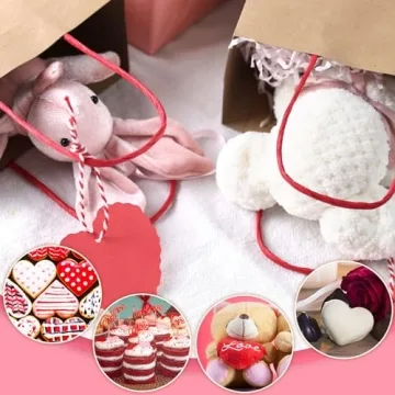 MCPINKY Valentines Day Gift Bags - Heart Love Party Packs