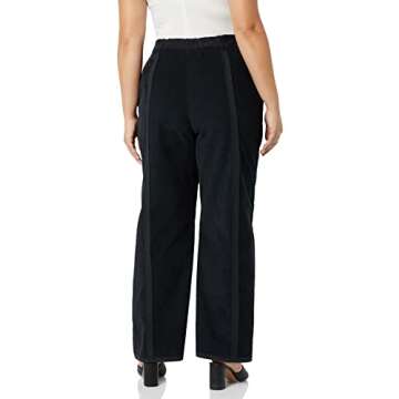 Making the Cut Season 3 Episode 4 Deconstructed Wide Leg Corduroy Pant Inspired by Yannik's Winning Look, Black, M
