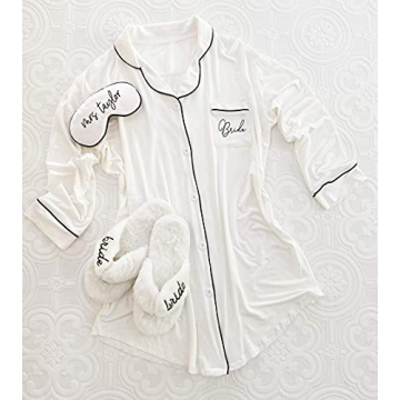 ModParty Bride Pajamas Comfortable Sleepshirt for Brides