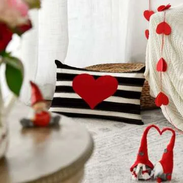 AVOIN Love Heart Pillow Cover for Valentine's Day Decor