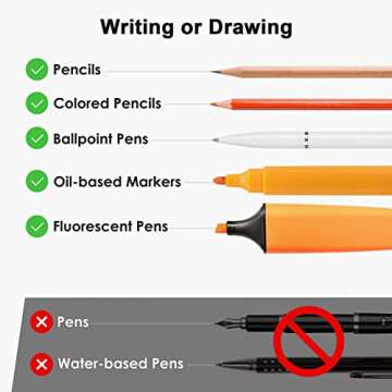 MIUTME 500 Pcs Transparent Sticky Notes for School and Office