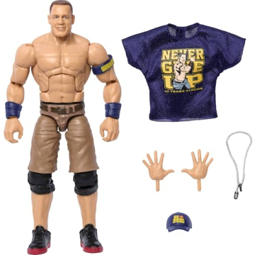 Mattel WWE Elite John Cena 6-inch Action Figure with 25 Articulation Points