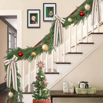 12FT Norfolk Pine Christmas Garlands for Festive Decor