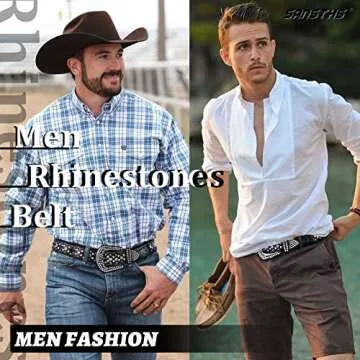 Stylish SANSTHS Women Rhinestone Belt - Perfect Accessory