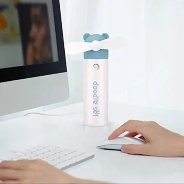 KOODER Portable Misting Handheld Fan - Stay Cool Everywhere