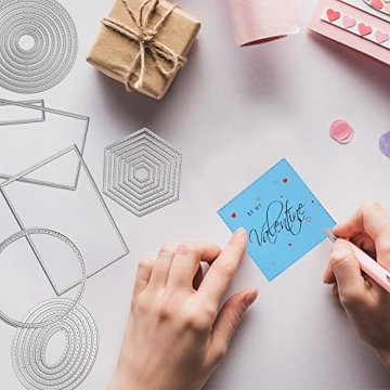 6-Piece Metal Die Set for Crafting and Scrapbooking