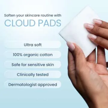Clean Skin Club Cloud Pads, Ultra-Soft & Thick Face Pads, 60 Count, 100% Organic Cotton Dermatologis...