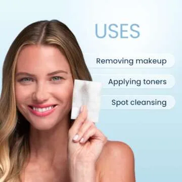 Clean Skin Club Cloud Pads, Ultra-Soft & Thick Face Pads, 60 Count, 100% Organic Cotton Dermatologist-Approved Makeup Remover and Toner Applicator Pads, Sensitive-Skin Safe