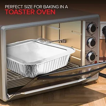 8x8 Foil Pans with Lids - Perfect for Cooking & Baking