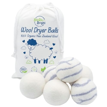 Organic Wool Dryer Balls - Eco-Friendly Set of 6