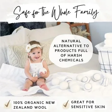 Organic Wool Dryer Balls - Eco-Friendly Set of 6