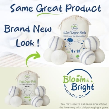 Organic Wool Dryer Balls - Eco-Friendly Set of 6