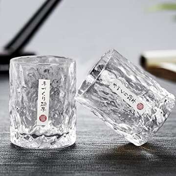 Elegant Japanese Whiskey Glass - Classic & Versatile Drinking Tumbler