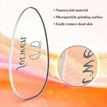 Updated 2024 Nano Foot Scrubber Callus Remover, Foot Care Pedicure Tool, fotwen Foot File with Nano-...