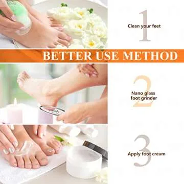 Updated 2024 Nano Foot Scrubber Callus Remover, Foot Care Pedicure Tool, fotwen Foot File with Nano-Level Grinding Points, Great for Dead Skin Removal, Cracking, Wet and Dry Feet…