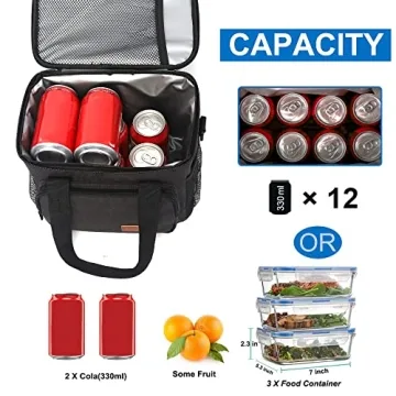 Femuar Reusable Lunch Box - Insulated and Leakproof Cooler
