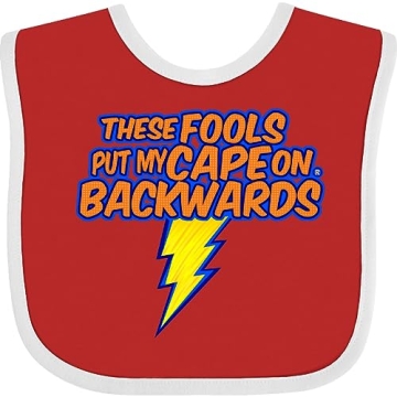 Inktastic Superhero Baby Bib - Soft, Durable & Eco-Friendly