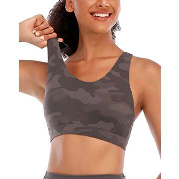 RUNNING GIRL Medium Support Sports Bra for Women