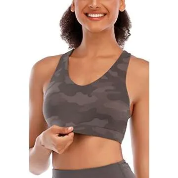 RUNNING GIRL Medium Support Sports Bra for Women