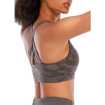 RUNNING GIRL Medium Support Sports Bra for Women