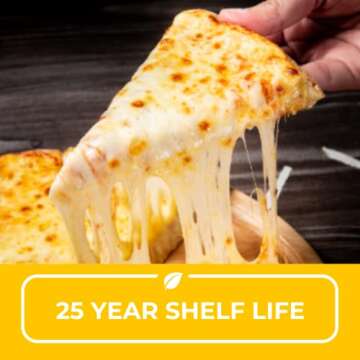 Nutristore Freeze Dried Mozzarella Cheese Shredded | Bulk Emergency Food Supply | Perfect for Camping, Backpacking and Everyday Meals or Snacking | 25 Year Shelf Life | #10 Can