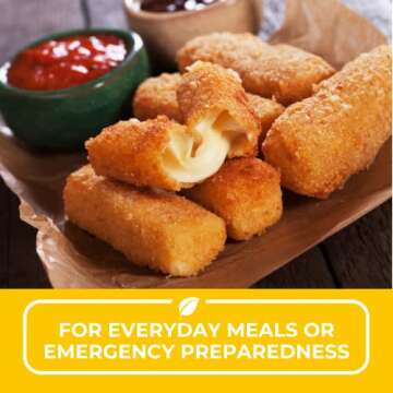 Nutristore Freeze Dried Mozzarella Cheese Shredded | Bulk Emergency Food Supply | Perfect for Camping, Backpacking and Everyday Meals or Snacking | 25 Year Shelf Life | #10 Can