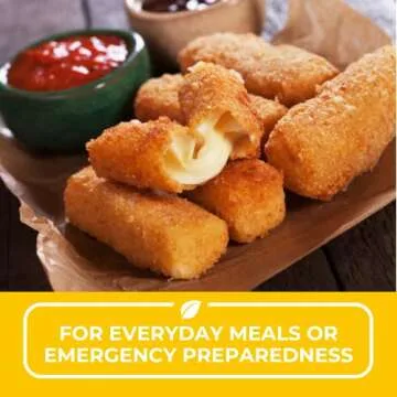 Nutristore Freeze Dried Mozzarella Cheese Shredded | Bulk Emergency Food Supply | Perfect for Camping, Backpacking and Everyday Meals or Snacking | 25 Year Shelf Life | #10 Can