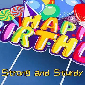 URATOT 8 Pack Happy Birthday Yard Signs Lawn sign Balloons Yard Sign Colorful Balloon Happy Birthday Lawn Decorations Lawn sign Party Decorations