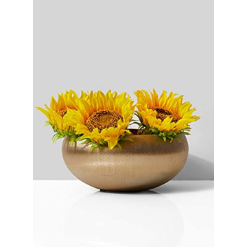 Gold-Brushed Decorative Bowl for Stunning Centerpieces