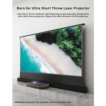 Vivid Storm Since 2004-120 Inch S PRO Motorized Floor-Rising Screen - Crystal-Clear Image Quality with Perfect Flatness | 4K/8K Ultra HD Easy-to-Install Design,VSDSTUST120H