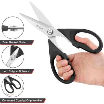 iBayam Kitchen Shears Heavy Duty Kitchen Scissors 2-Pack